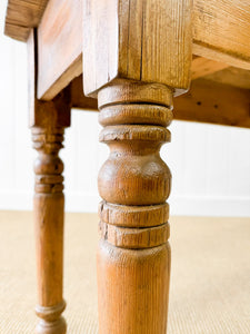 An English Antique 9ft Farmhouse Sideboard Harvest Console Table