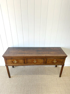 A George III Oak Welsh Dresser Base