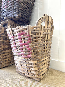 Beautiful and Large Portuguese Antique Grape Harvest Baskets - Sold Individually