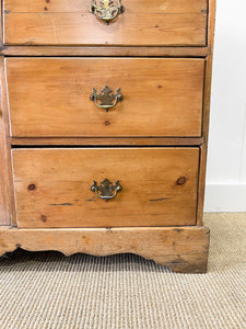 An English Country Pine Sideboard Buffet c1860