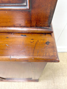 A Large 19th Century English Mahogany Linen Press Cupboard