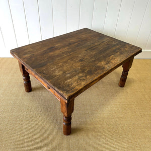 An Antique Rustic English Country Pine Coffee Table