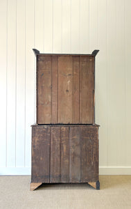 A Handsome English 19th Century Ebonized Pine Housekeeper's Cupboard