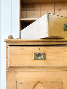 A 19th Century English Pine Dresser or Hutch