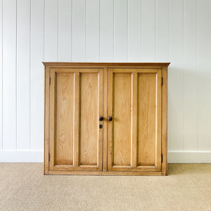 An Antique English Pine Pantry Cupboard