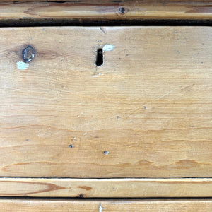 A 19th Century English Pine Linen Press Cupboard with Brass Hardware