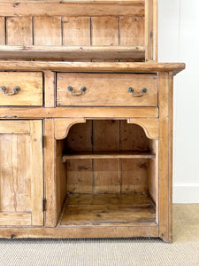 A Gorgeous 19th Century Pine Welsh Dresser or Cupboard