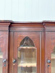 A Scottish Mahogany Breakfront Library or Dining Room Cabinet c1840