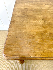 An Antique English Country Pine 6.5ft Dining Table