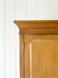 A 19th Century English Pine Linen Press Cupboard