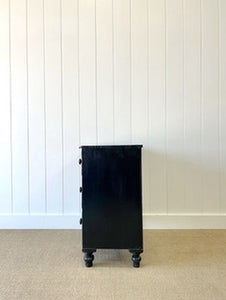 An Ebonized English Pine Chest of Drawers Dresser c1890