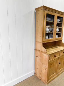 A 19th Century Pine Bookcase Cabinet or Hutch