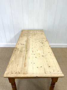 An Antique English Country Pine 6ft Dining Table