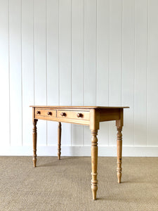 An English Country Pine Console Table