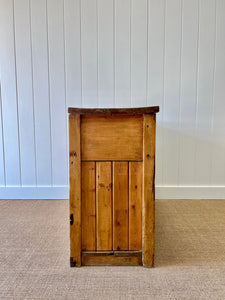 An English Country 2 Drawer Pine Buffet Sideboard c1860