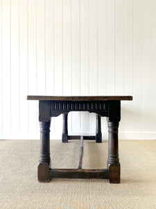 An Antique 18th Century English Country Oak 6ft Refectory Style Table