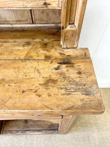 A Gorgeous 19th Century Pine Welsh Dresser or Cupboard