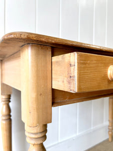 An English Country Pine Console Table