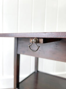 An Unusual Georgian English Mahogany Pembroke Drop Leaf Supper Table