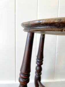 Set of 3 Stools of Varying Heights and Wood Types - Sold Individually