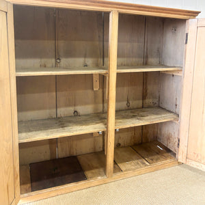 An Antique English Pine Pantry Cupboard