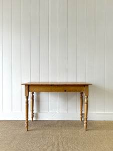 An English Country Pine Console Table