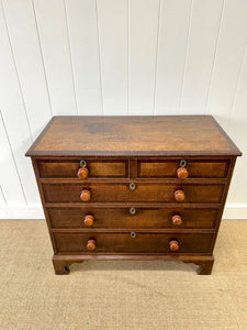 An English Georgian Oak Chest of Drawers c1800