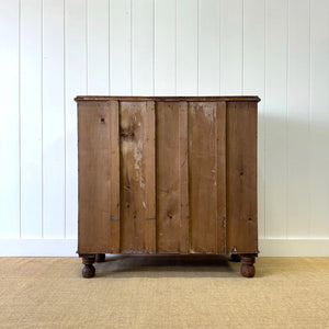 A Good 19th Century English Pine Chest of Drawers/Dresser with Tulip Feet