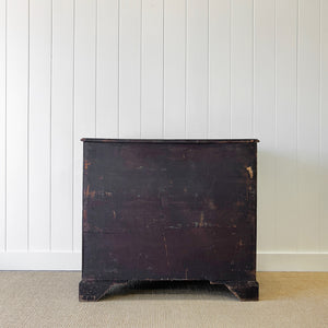 A English Georgian Chest of Drawers with Swan Neck Hardware