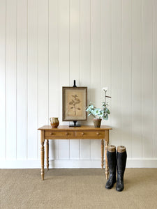 An English Country Pine Console Table