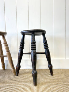 Set of 3 Stools of Varying Heights and Wood Types - Sold Individually