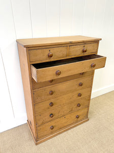 An English Pine Chest of Drawers