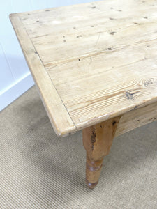 An Antique English Country Pine 6ft Dining Table