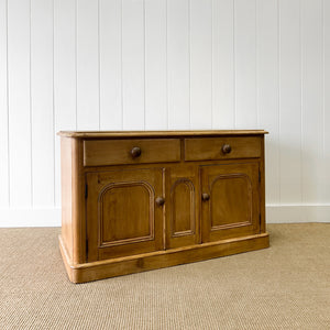 An Antique English Pine Sideboard c1890