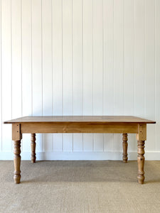 An English Country Pine 6ft Dining Table Custom Built