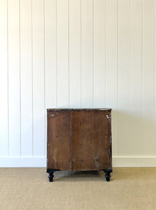 An Ebonized English Pine Chest of Drawers Dresser c1890