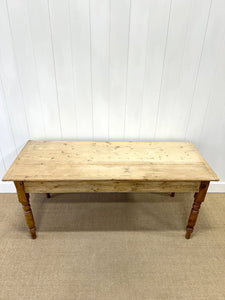 An Antique English Country Pine 6ft Dining Table