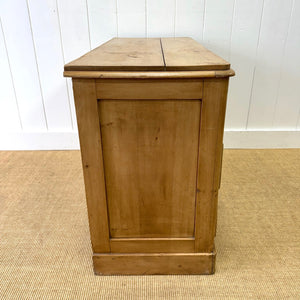 A Small Antique English Pine Chest of Drawers Dresser c1890