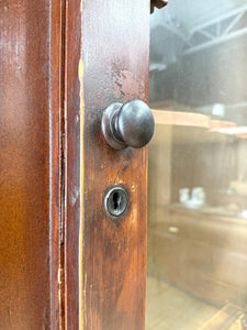 A Scottish Mahogany Breakfront Library or Dining Room Cabinet c1840