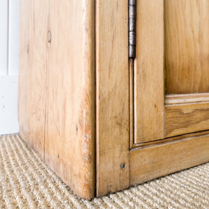 An Antique English Pine Pantry Cupboard