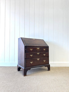 A Beautiful English Oak Drop Front Desk c1770