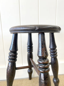 Set of 3 Stools of Varying Heights and Wood Types - Sold Individually