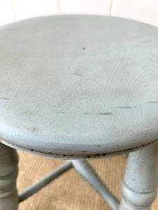 A Painted Victorian Wooden Stool