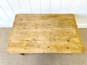 An Antique English Country Pine Coffee Table