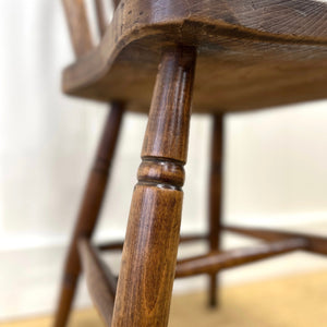 An Ash Spindle Back Side Chair