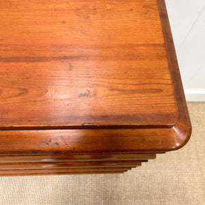 A 19th Century Biedermeier Pitch Pine Chest of Drawers