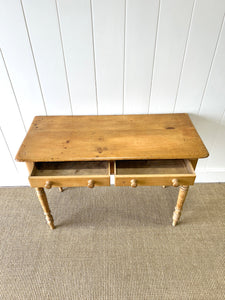 An English Country Pine Console Table