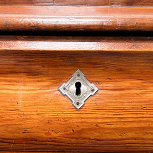 A 19th Century Biedermeier Pitch Pine Chest of Drawers