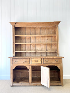 A Gorgeous 19th Century Pine Welsh Dresser or Cupboard