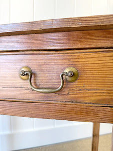 An Antique English Country Pine Console Table